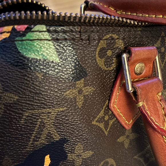 Louis Vuitton STEPHEN SPROUSE Monogram Limited edition Floral Speedy 30 - Picture 10 of 16